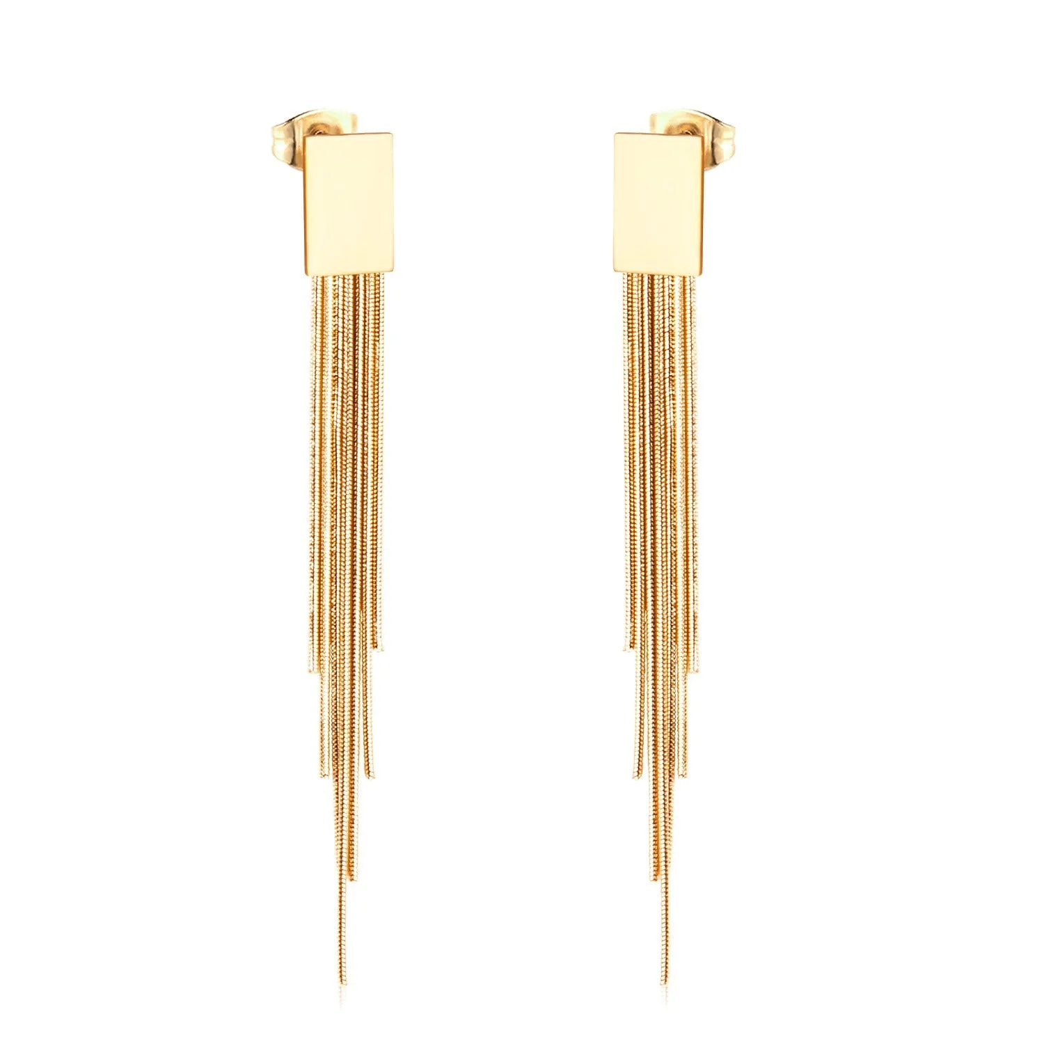 18K Gold PVD Chandeliers Earrings