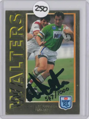 1994 DYNAMIC RUGBY LEAGUE SERIES 1 SIGNATURE GOLD CARD STEVE WALTERS #547/1000