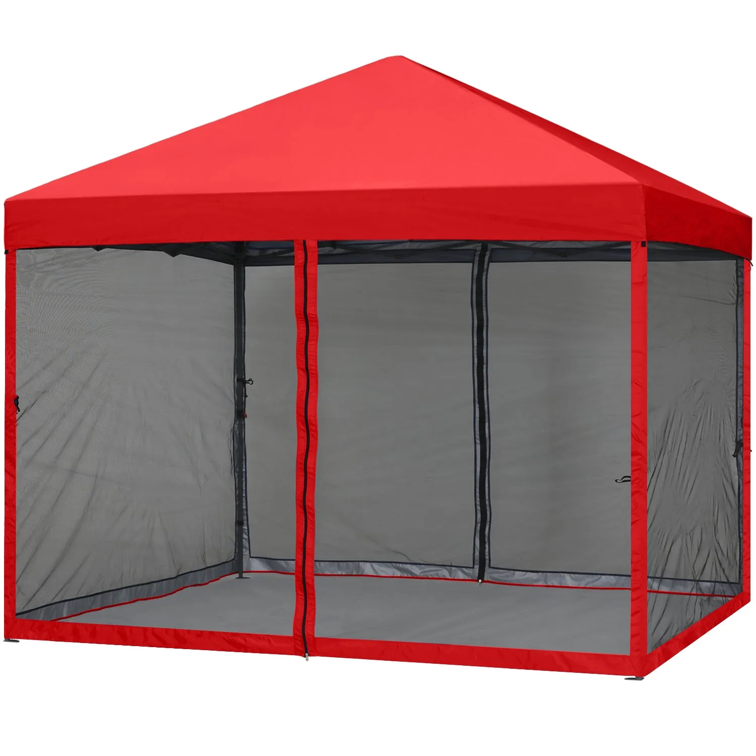 ABCCANOPY 8x8/10x10 Outdoor Easy Pop up Canopy Tent with Netting Wall