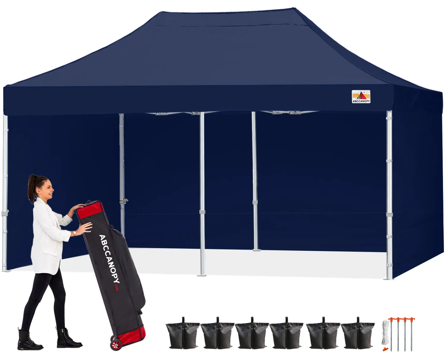 ABCCANOPY S1 Commercial Pop Up 8x8/8x12/8x16 Canopy Tent with Sidewalls