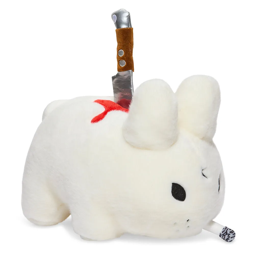 Backstab Smorkin Labbit 14" Plush by Frank Kozik - White Edition