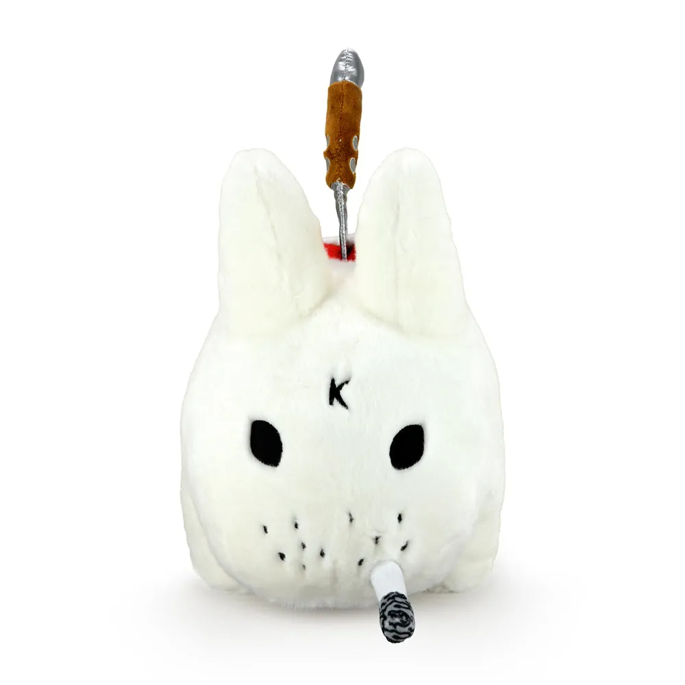 Backstab Smorkin Labbit 14" Plush by Frank Kozik - White Edition