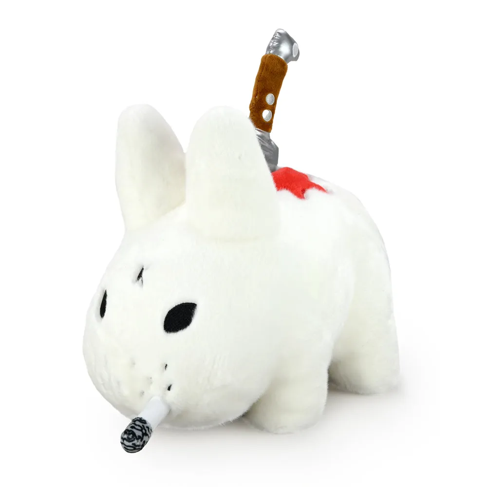 Backstab Smorkin Labbit 14" Plush by Frank Kozik - White Edition