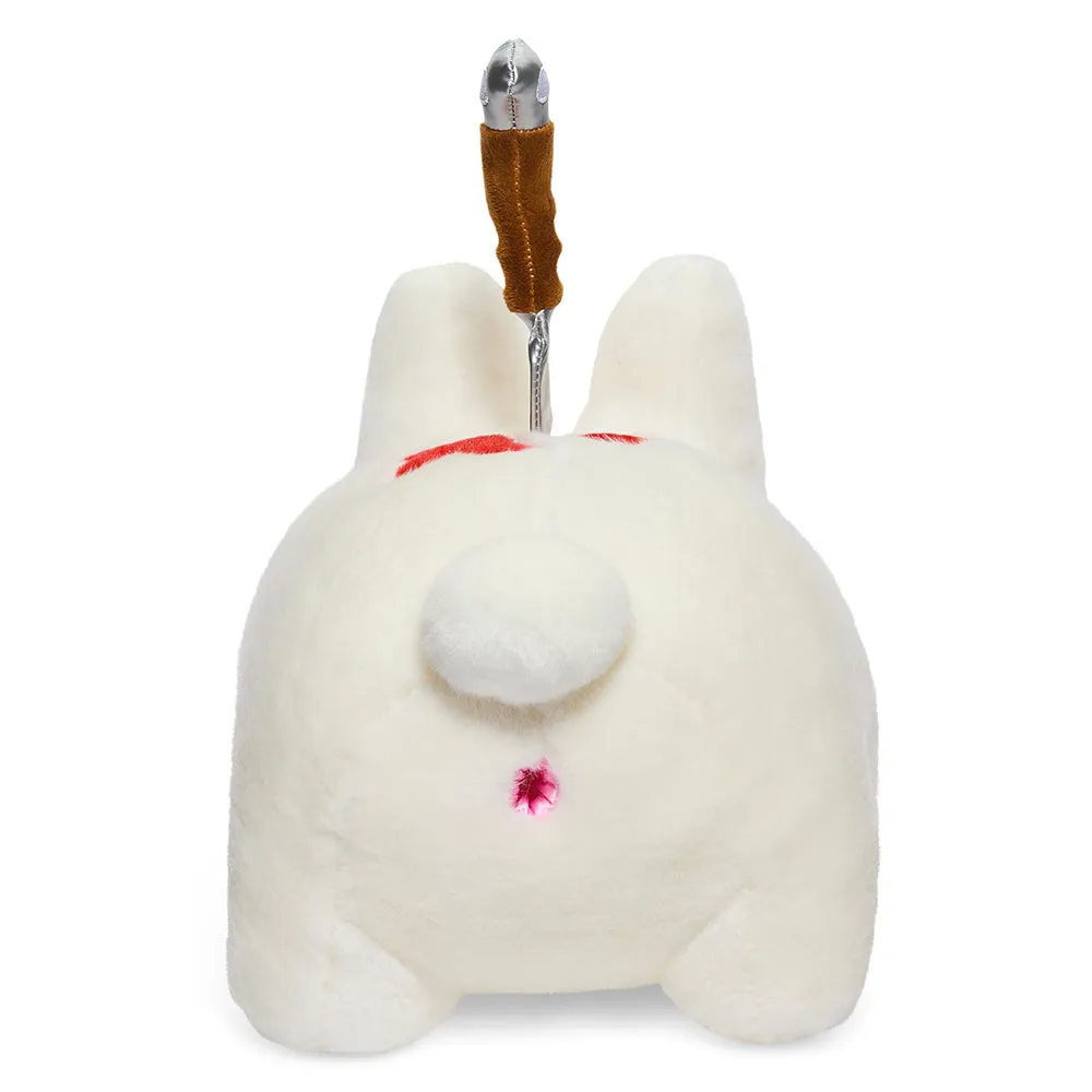 Backstab Smorkin Labbit 14" Plush by Frank Kozik - White Edition