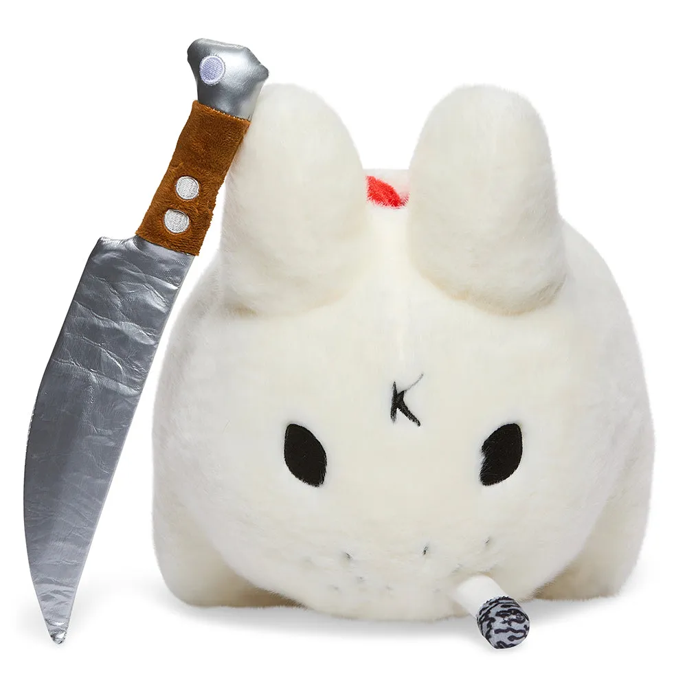 Backstab Smorkin Labbit 14" Plush by Frank Kozik - White Edition