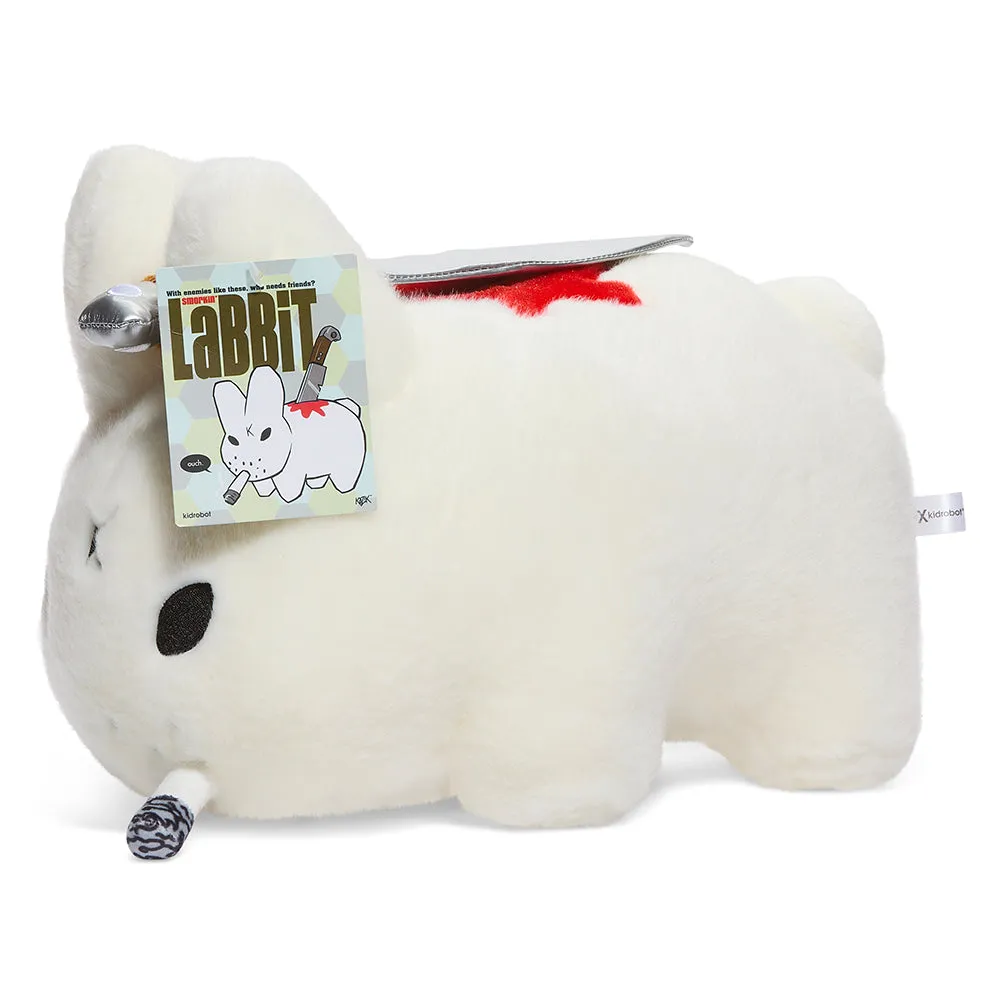 Backstab Smorkin Labbit 14" Plush by Frank Kozik - White Edition