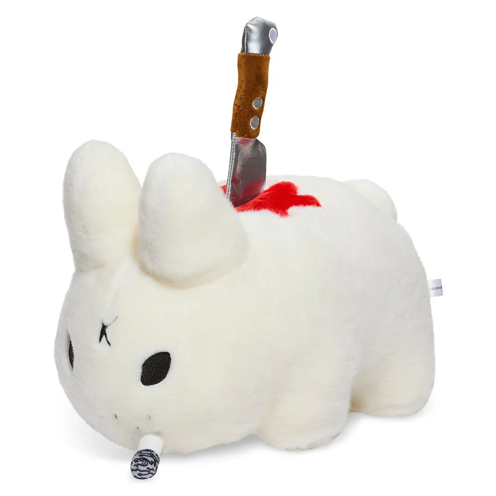 Backstab Smorkin Labbit 14" Plush by Frank Kozik - White Edition