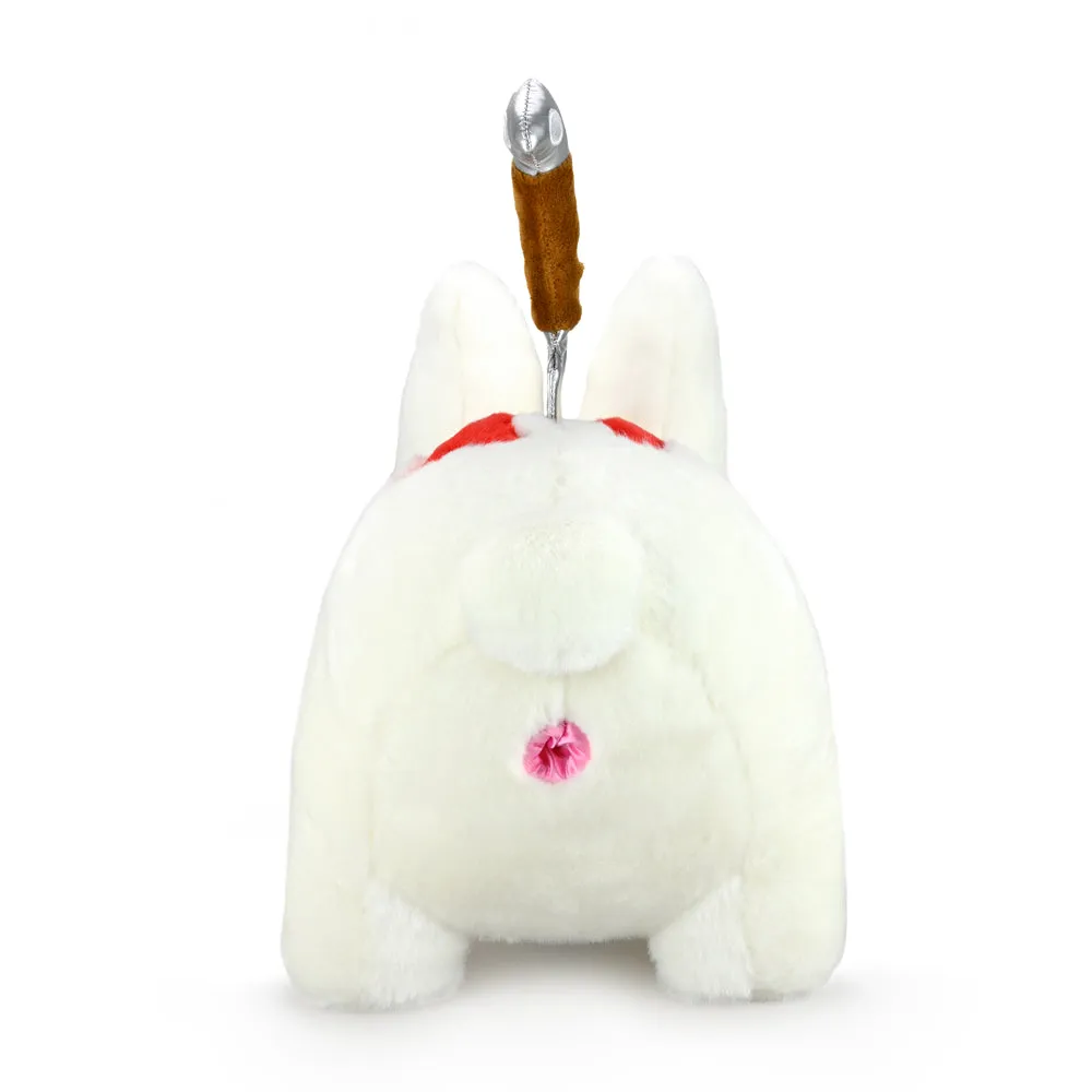 Backstab Smorkin Labbit 14" Plush by Frank Kozik - White Edition