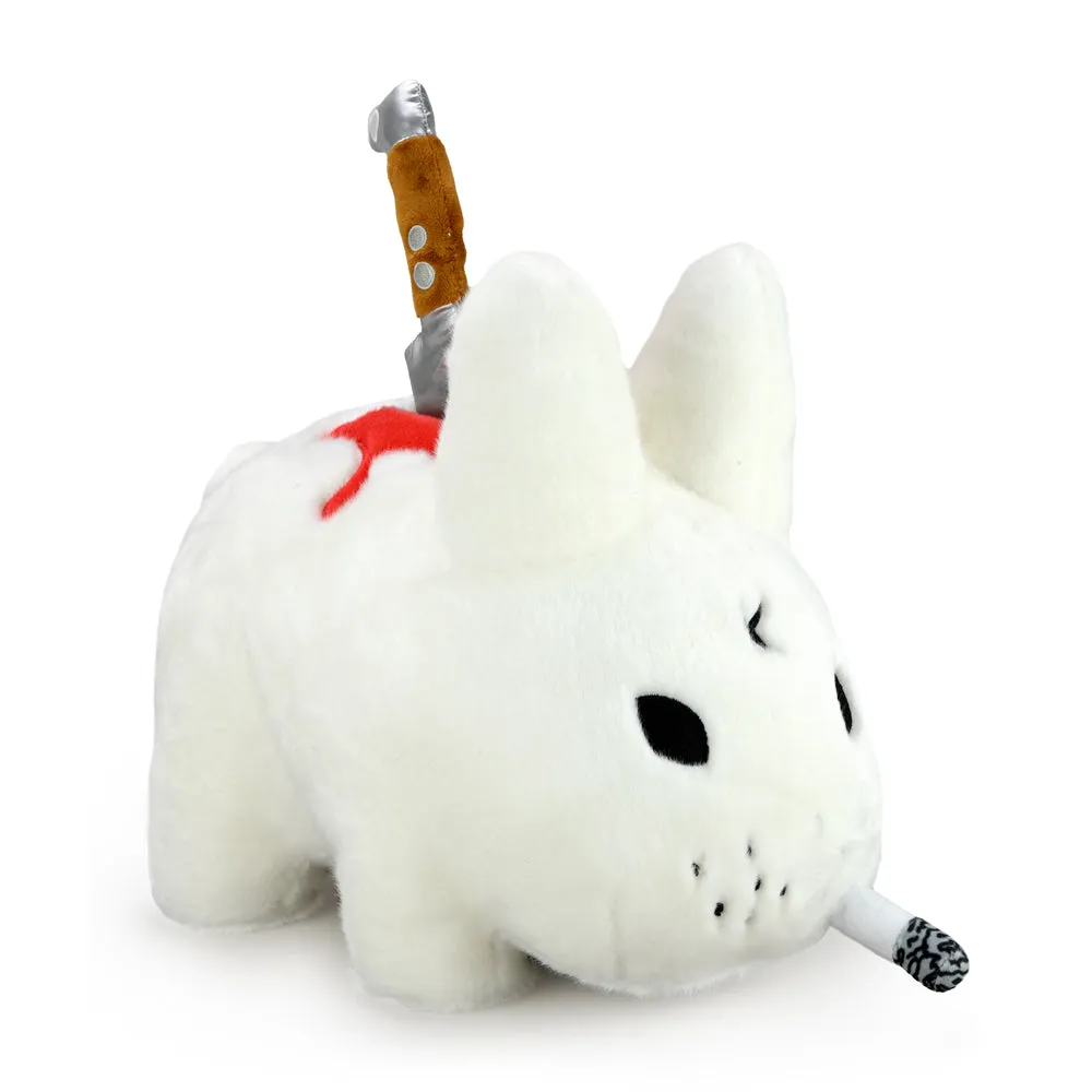 Backstab Smorkin Labbit 14" Plush by Frank Kozik - White Edition