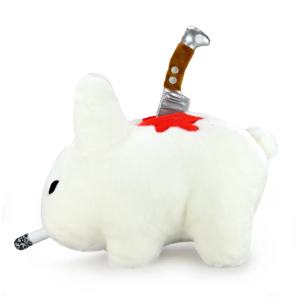 Backstab Smorkin Labbit 14" Plush by Frank Kozik - White Edition