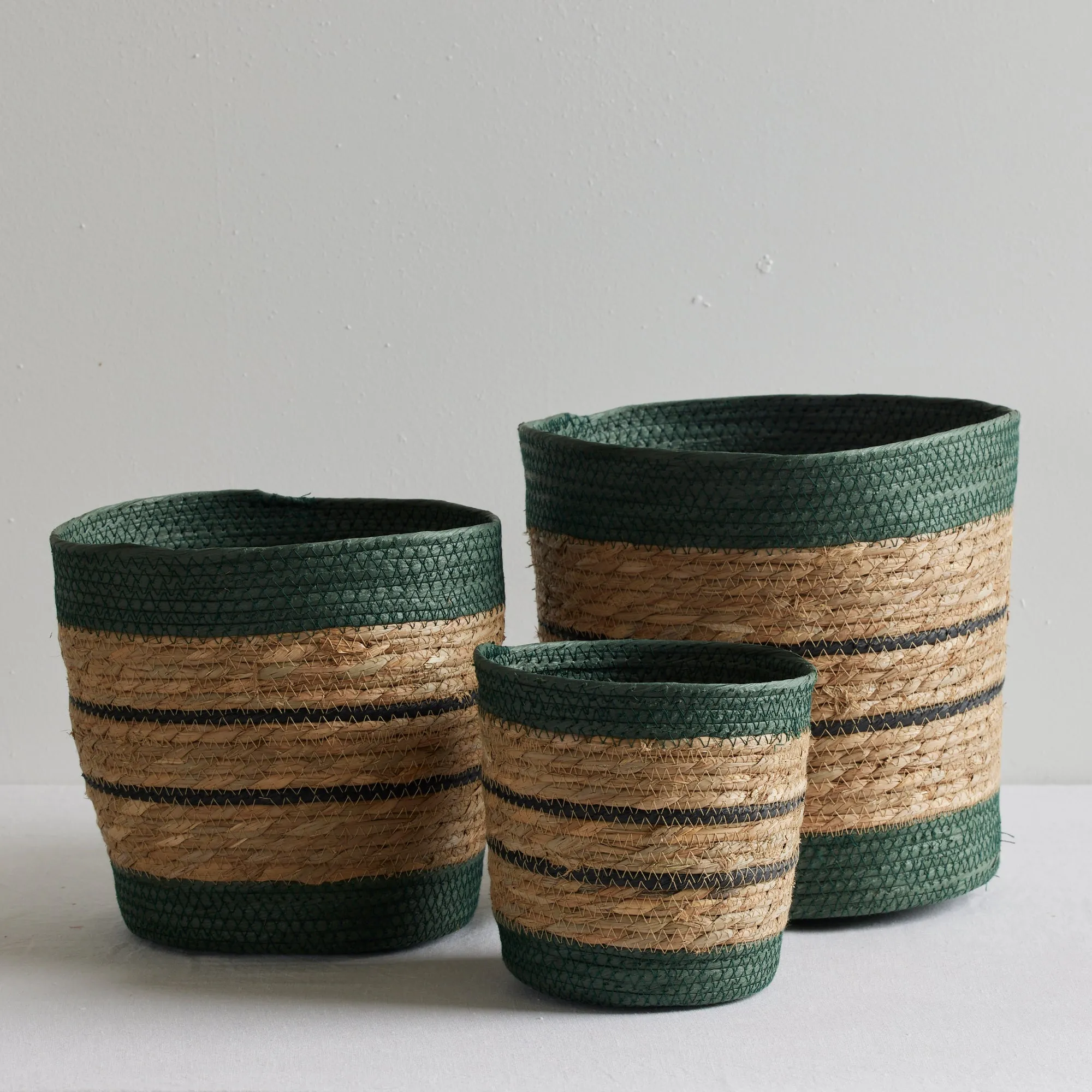 Bailey Basket - Dark Green - Small