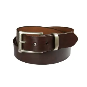 Barnes & Moore Garrison Belt - Deep Honey/Nickel