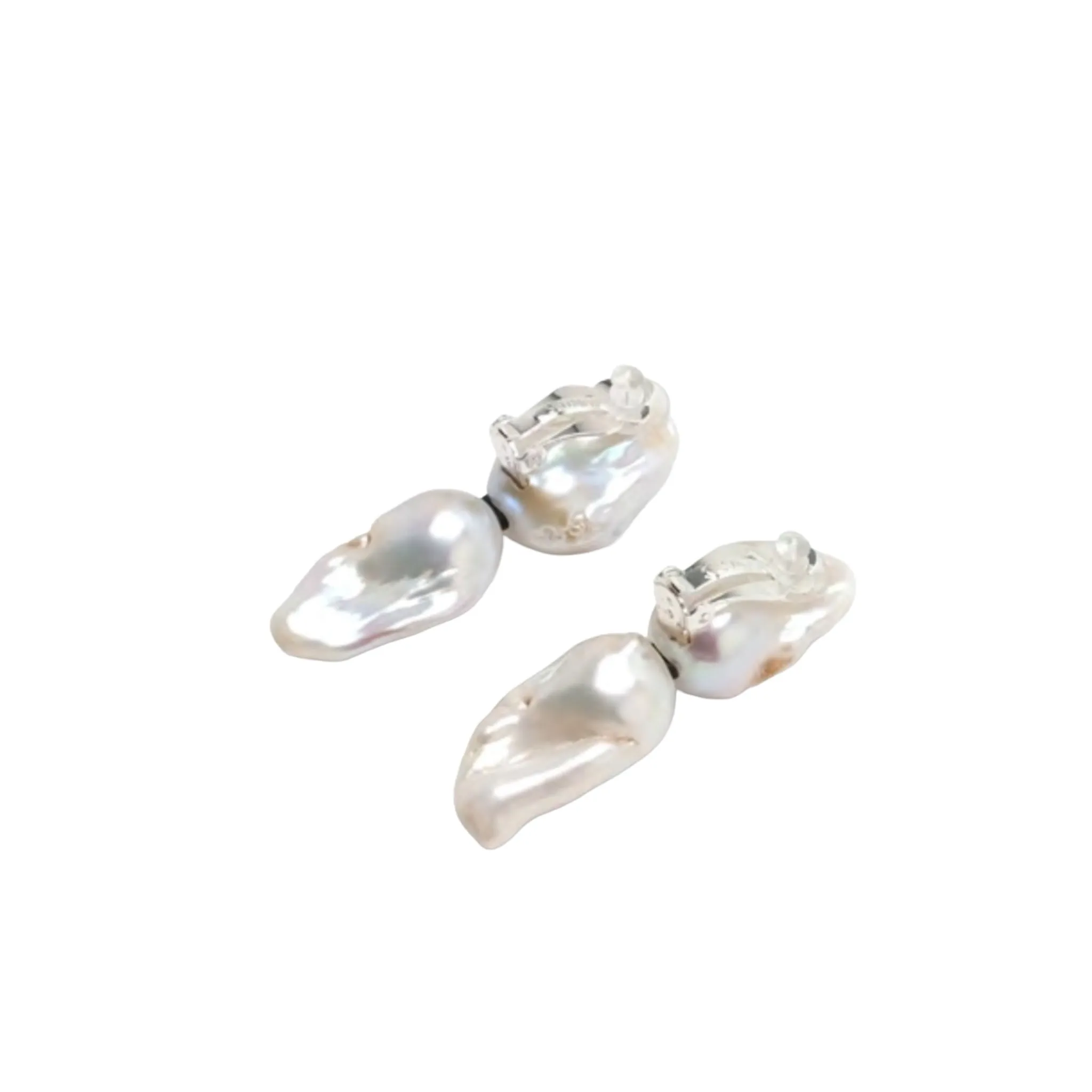 BAROQUE PEARL DROP CLIP EARRINGS