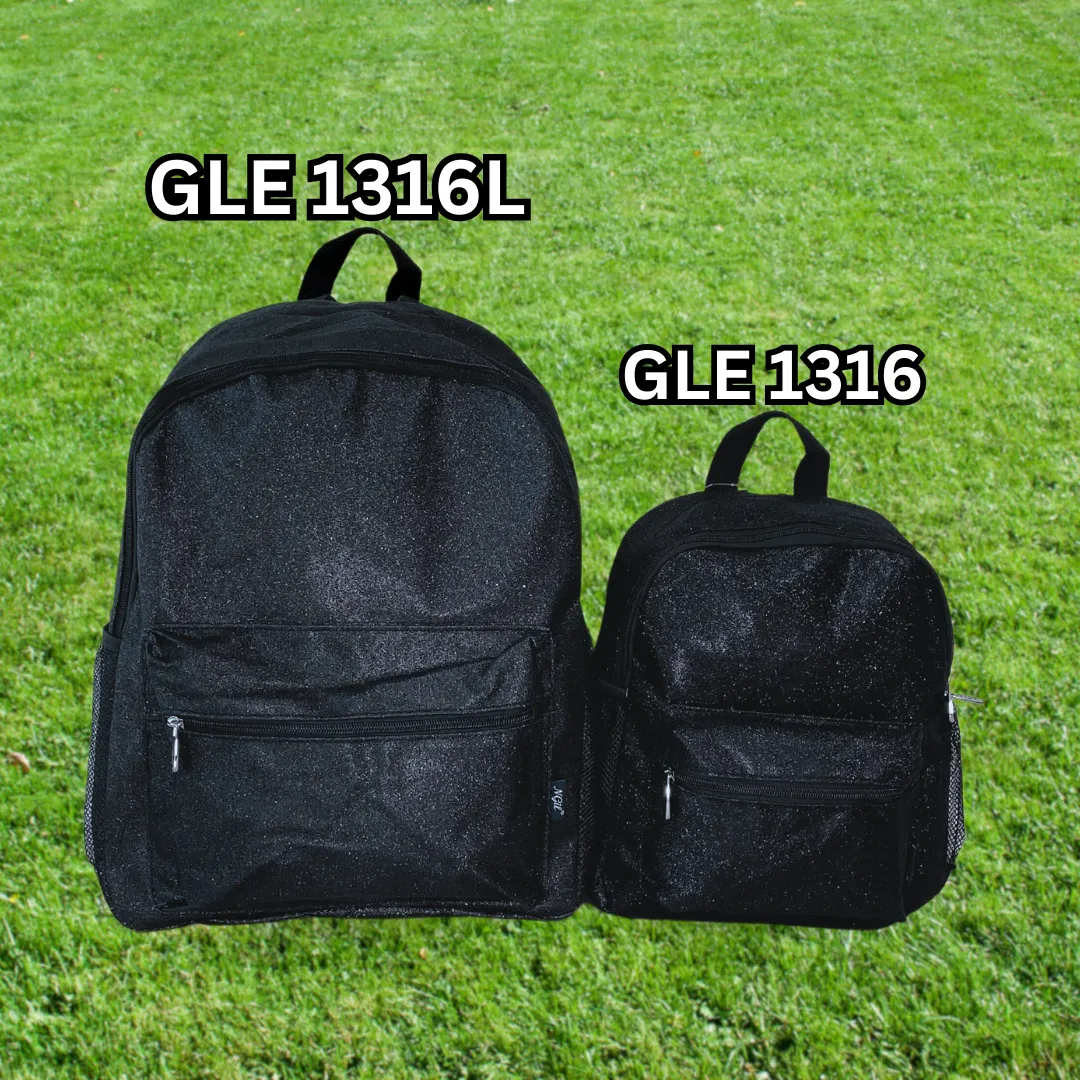 Black Glitter Gymnastics Competition backpacks and Cheer Dance Backpack