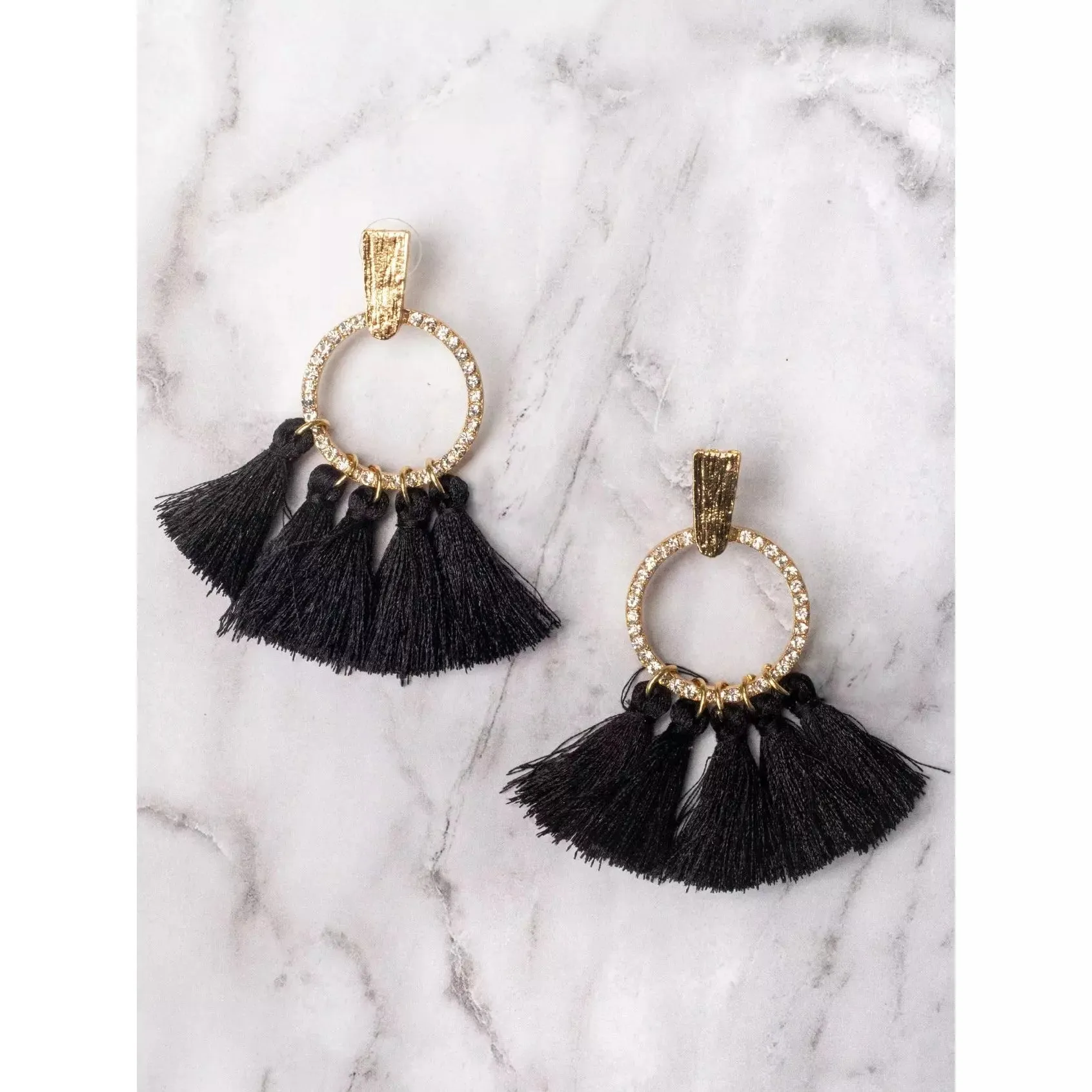 BLACK | Party in LA Binged Out :: Earrings