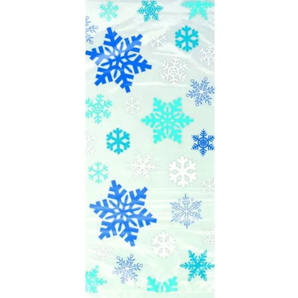 Blue Snowflakes Cello Bags 20pk