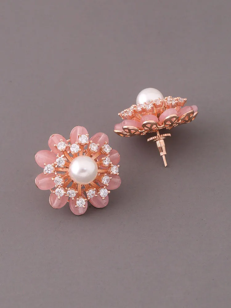 Blush Pauline Zirconia Studs