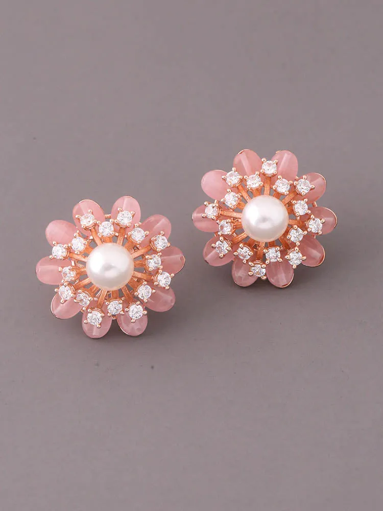 Blush Pauline Zirconia Studs