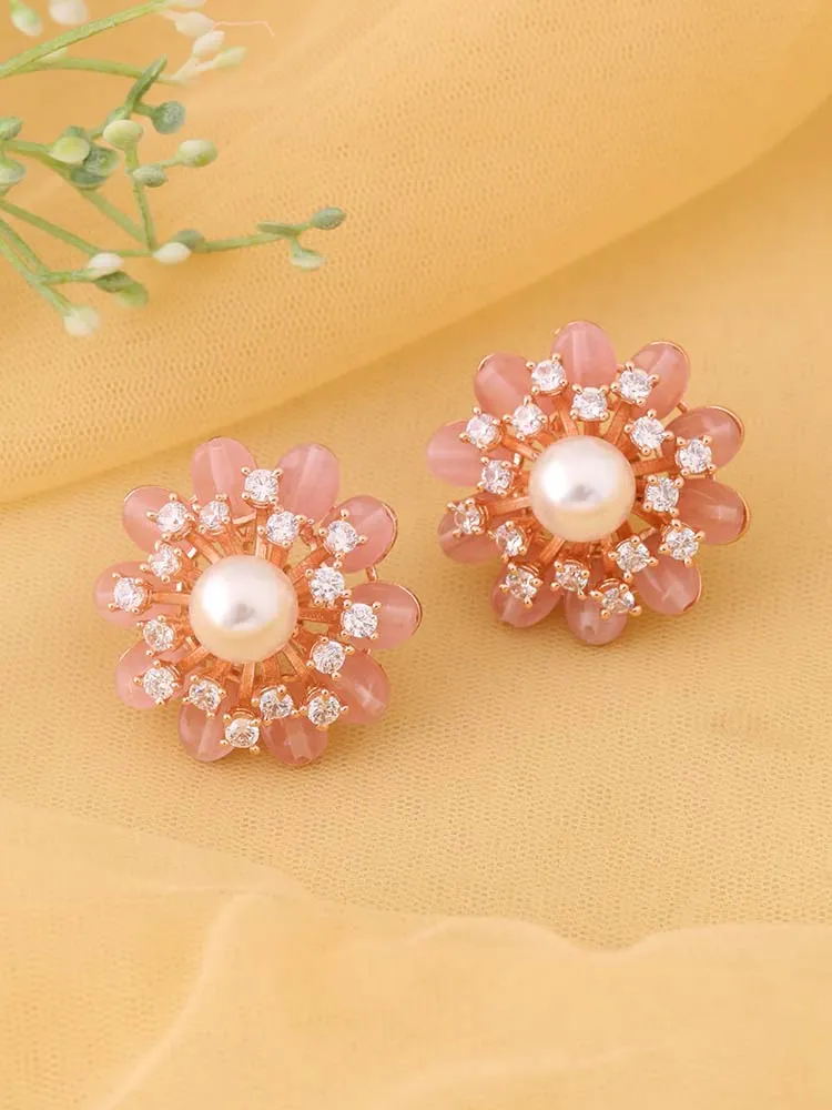 Blush Pauline Zirconia Studs