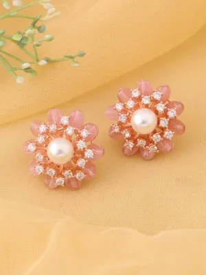 Blush Pauline Zirconia Studs