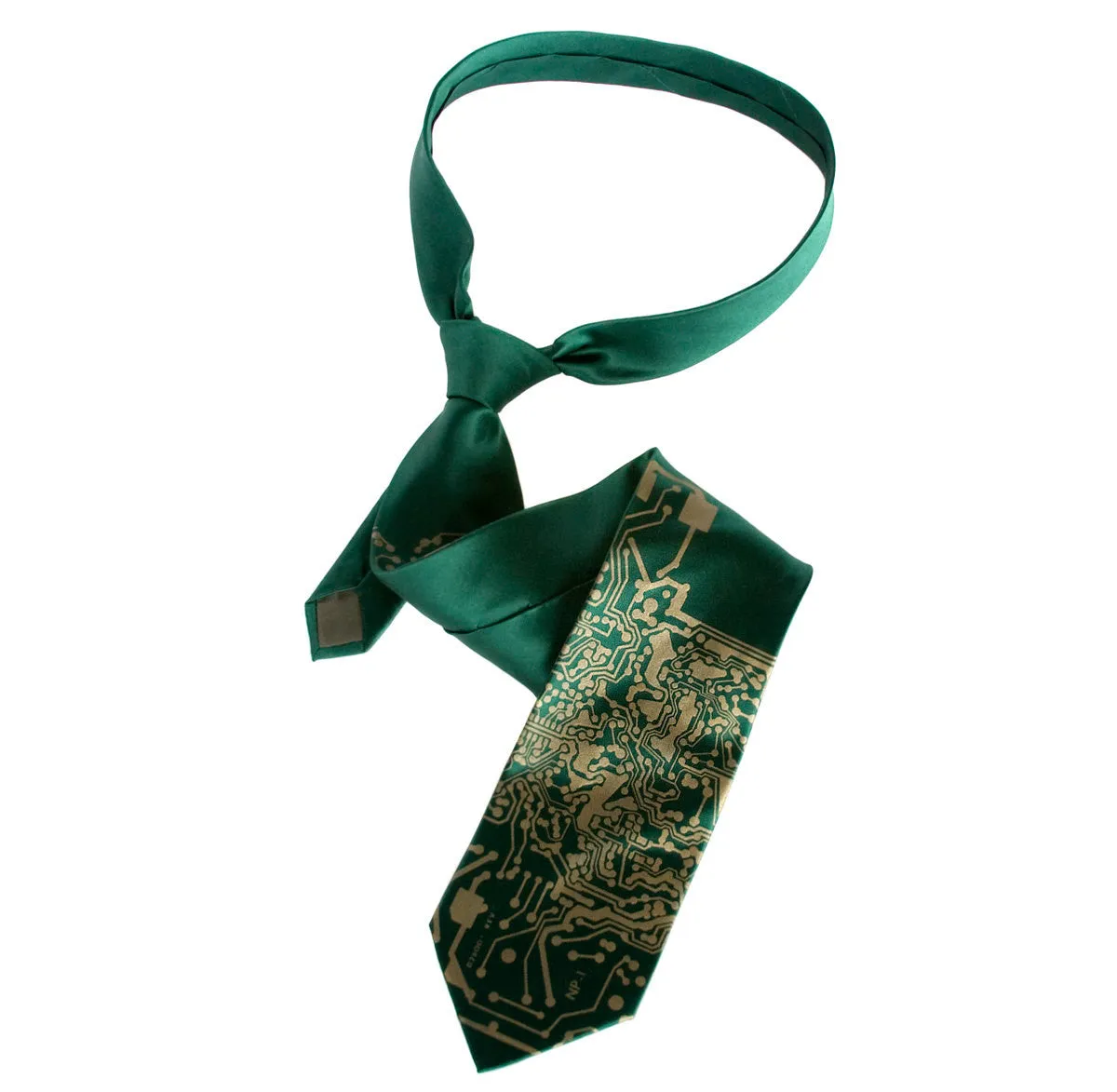 Circuit Board Print Necktie: Short Circuit Tie