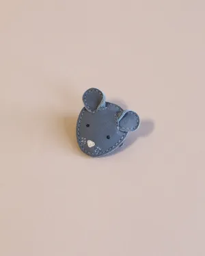 Donsje Leather Hairclip - Mouse