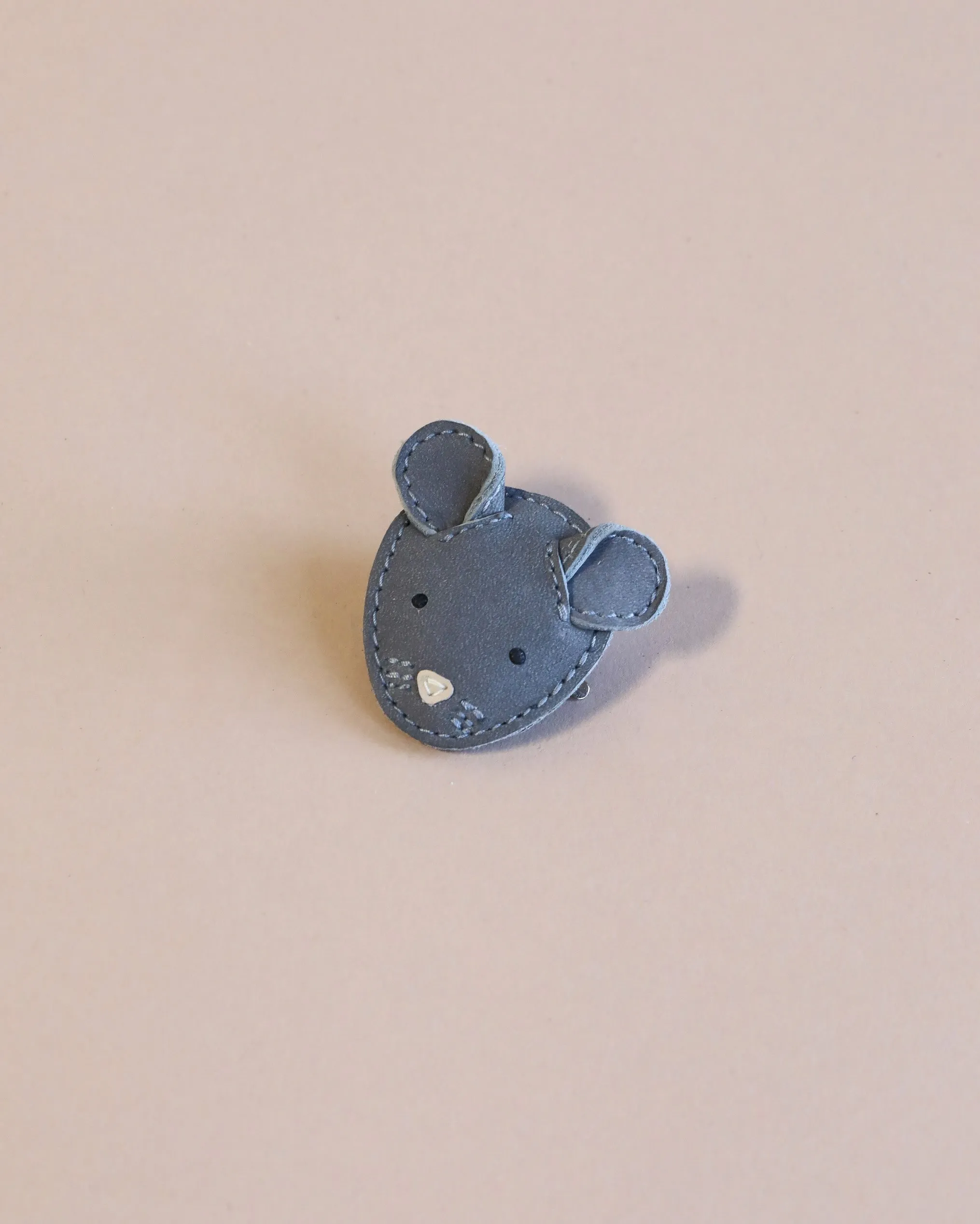 Donsje Leather Hairclip - Mouse