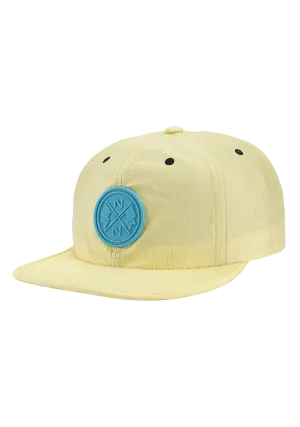 Flight Strapback Hat - Light Yellow / Aqua