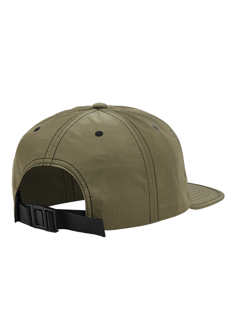 Flight Strapback Hat - Olive / White