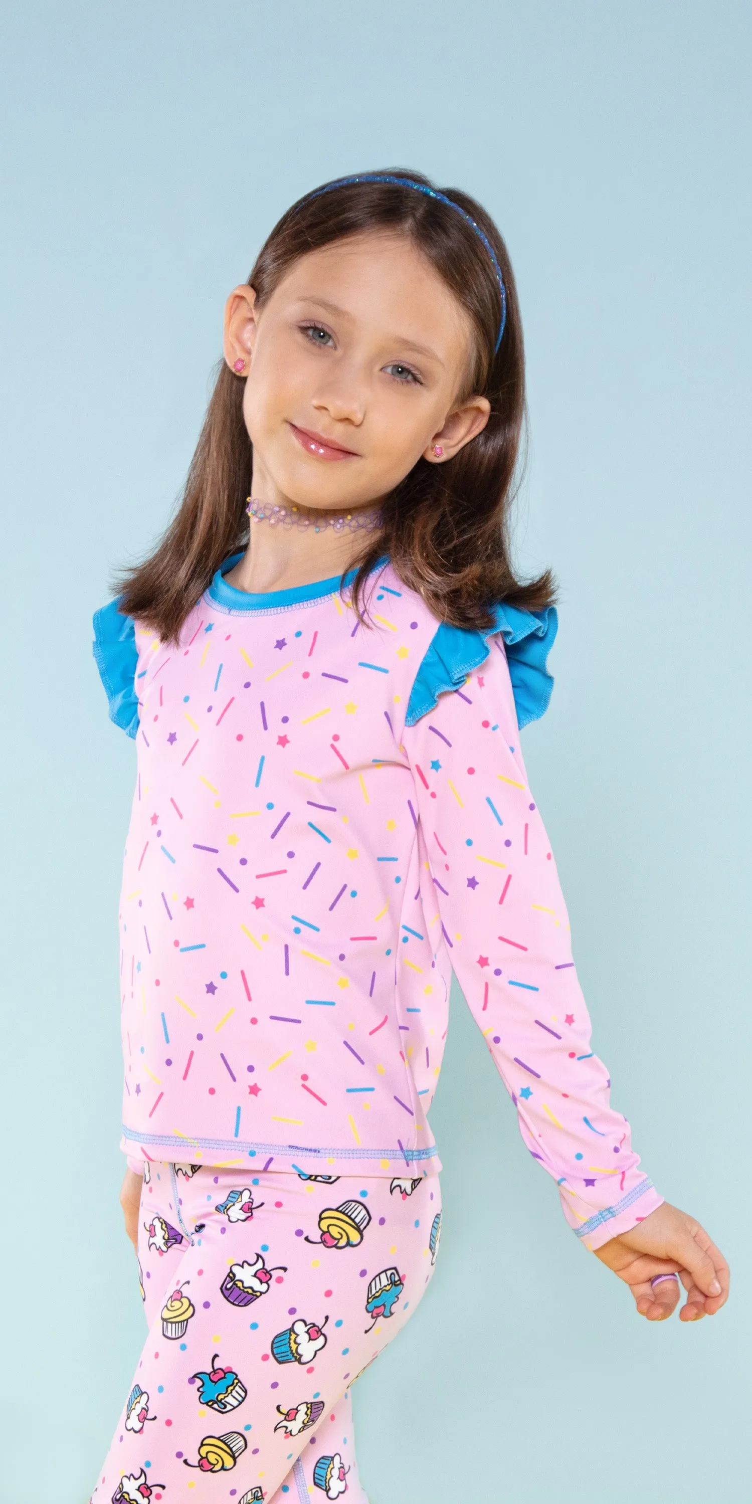 Funfetti - Kids Ruffle Long Sleeve Top