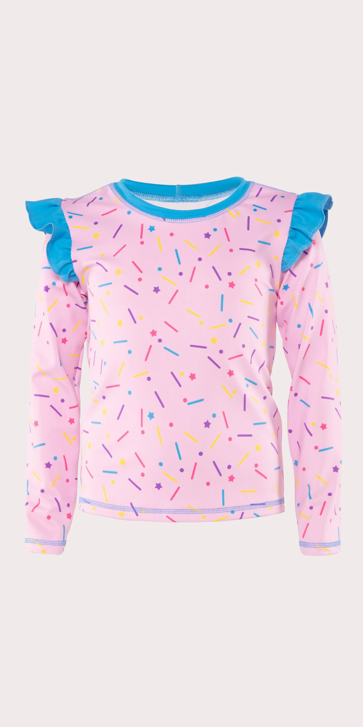 Funfetti - Kids Ruffle Long Sleeve Top