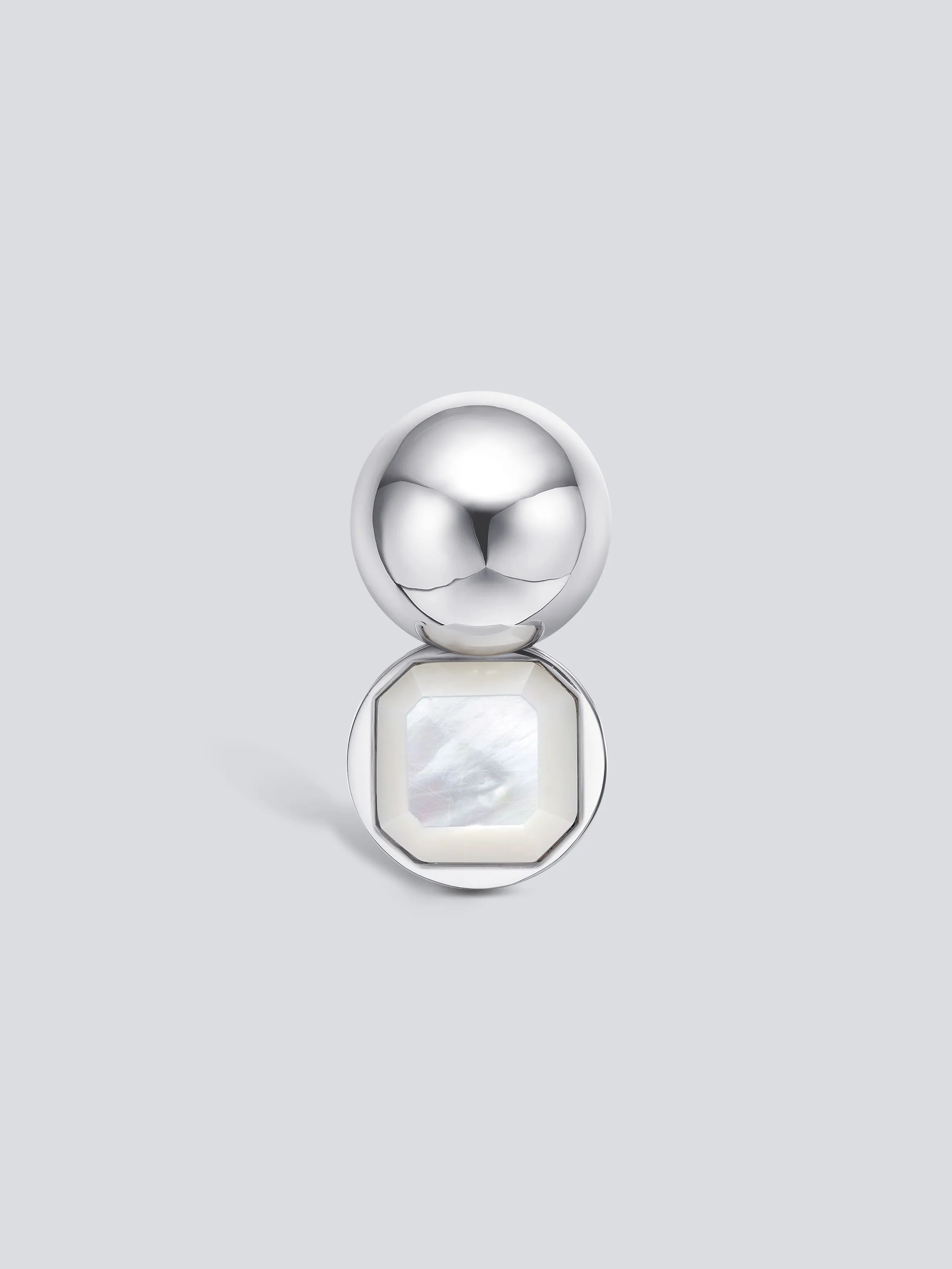 Gem Sphere Pendulum Earring