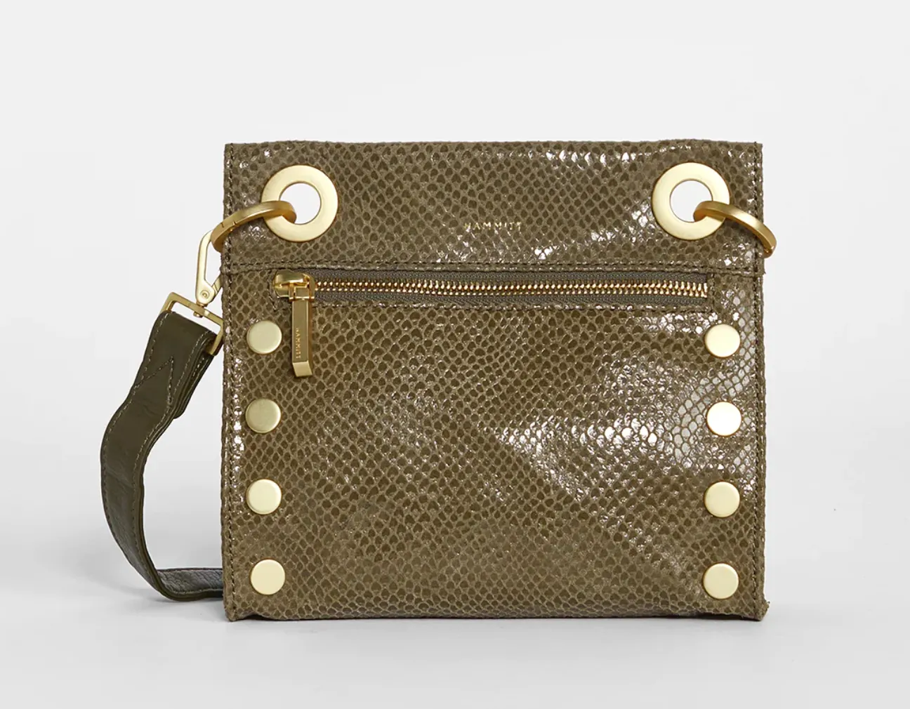 Hammitt Tony SML Crossbody in Bistro Green Snake