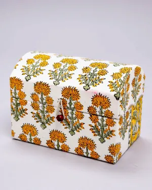 Honey Gold Treasure Chest Jewellery Box