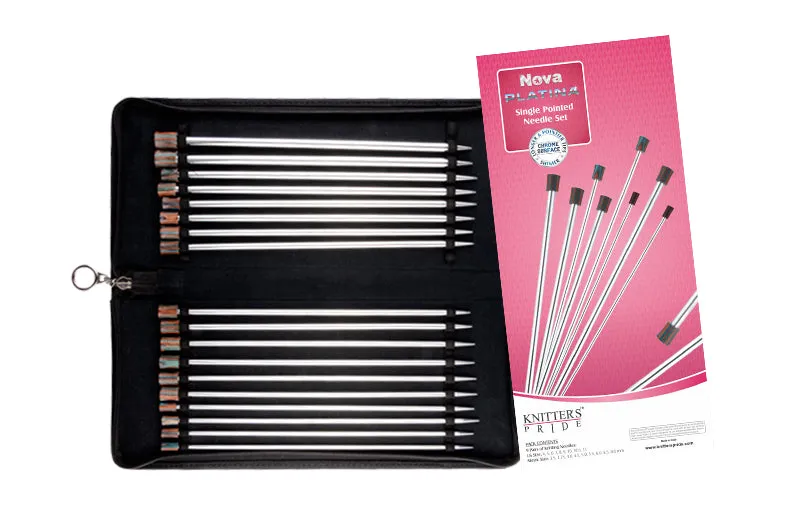 Knitters Pride Nova Platina Single Point Needle Set