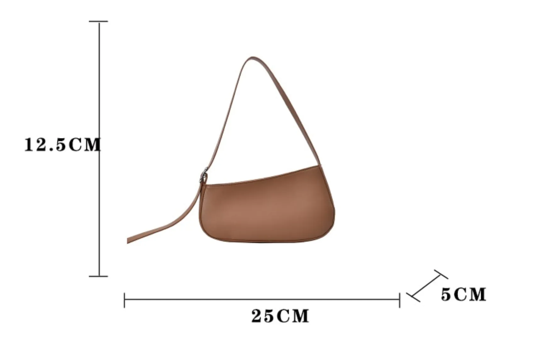 [Korean Style] Asmie asymmetric Baguette Bag