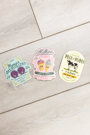 Latched Mama Vintage Milk Sticker Pack