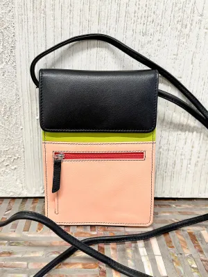 Organizer On A String, Peach Multi