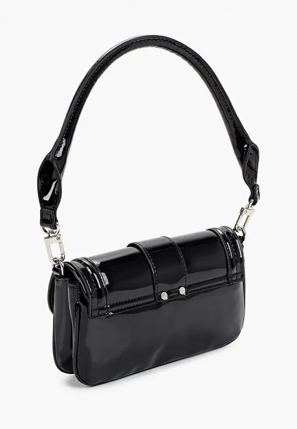 Patent Black Shoulder Bag