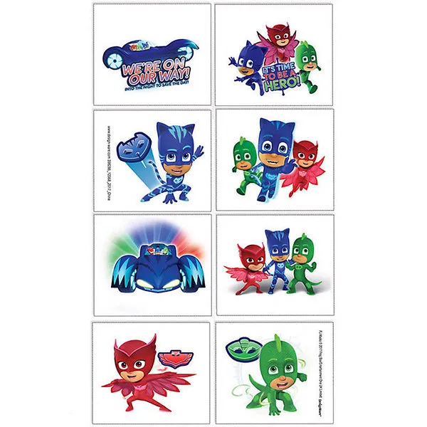 PJ Masks Tattoo 1 Sheet