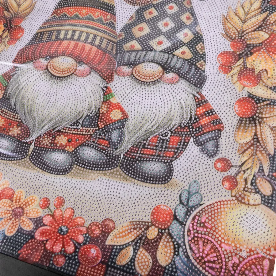 "Festive Gonks" Crystal Art Scroll Kit 40x50cm