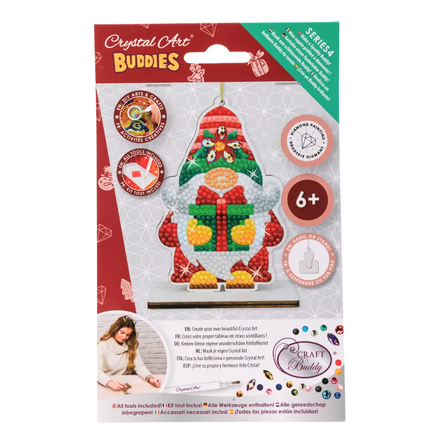 "Gnome" Crystal Art Buddies Festive Series 4 Decoration