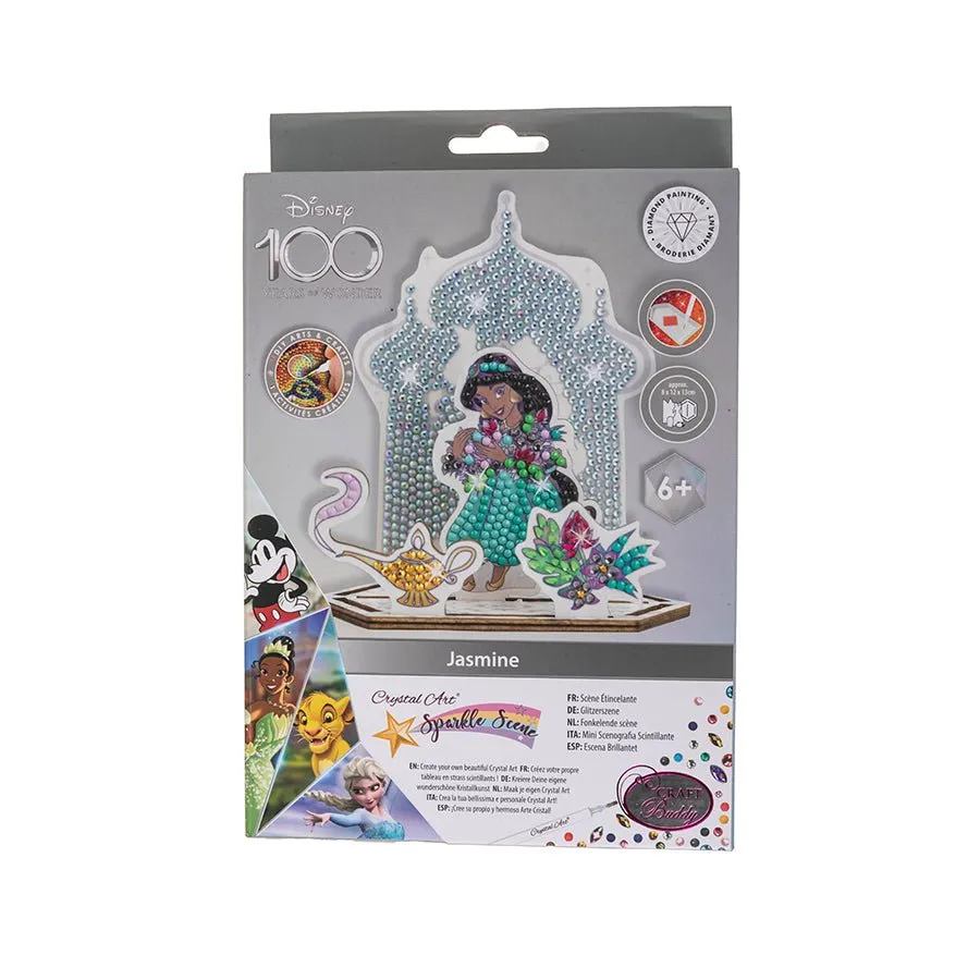 "Jasmine" Crystal Art Disney 100 Sparkle Scene