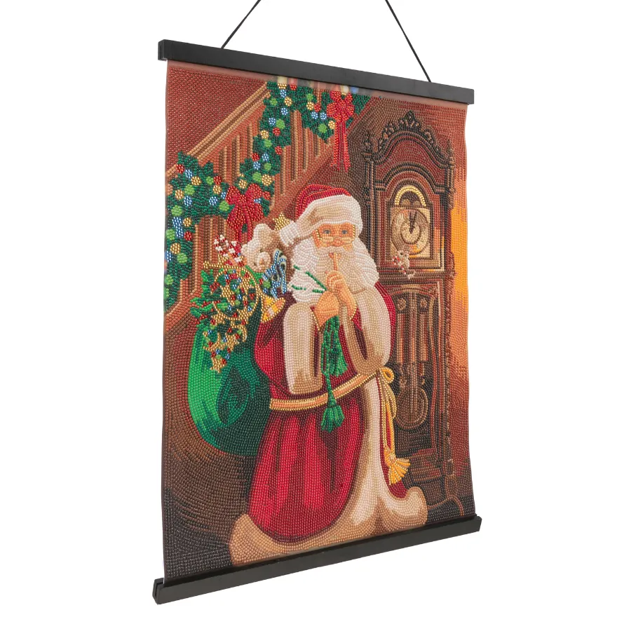 "Santa's Secret" Crystal Art Scroll Kit 40x50cm