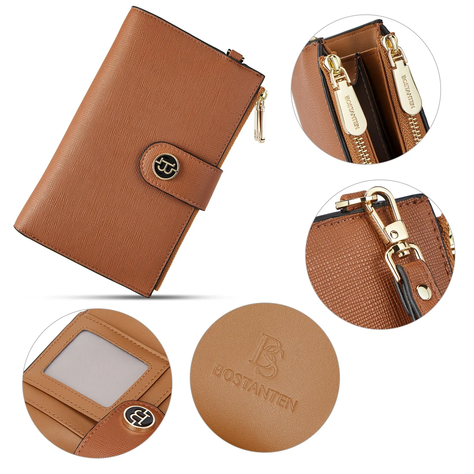 Rozenn  Slim Wallet Leather —— Multi-Function