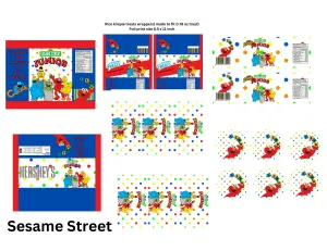 Sesame Street Party Favor Templates