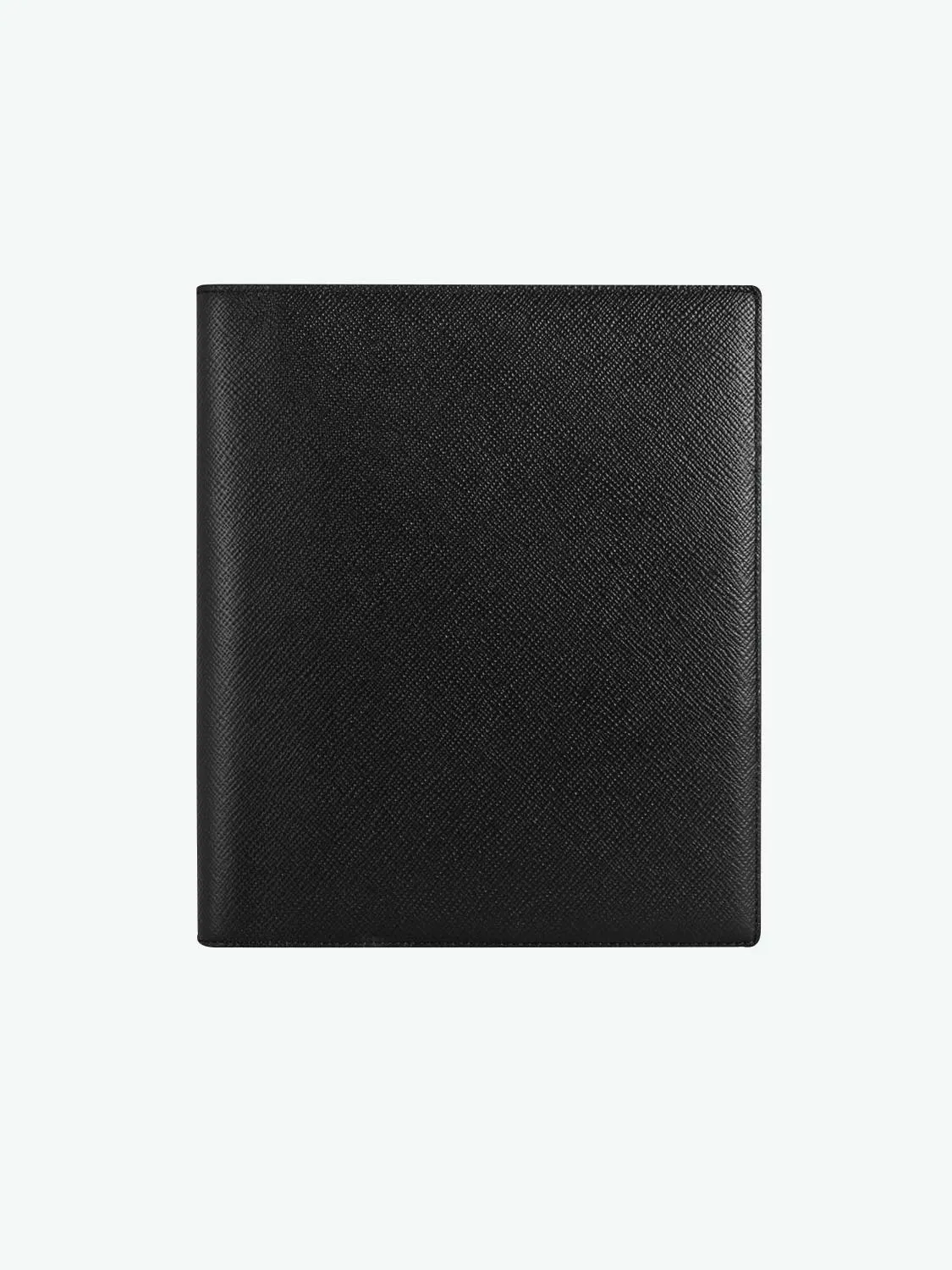 Smythson Leather A5 Writing Folder Black