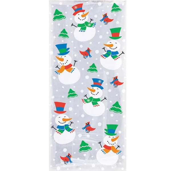 Snowman Cello Bags 20pk