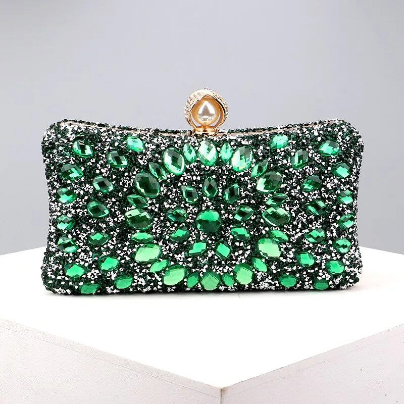 Talia Diamond Encrusted Clutch Bag