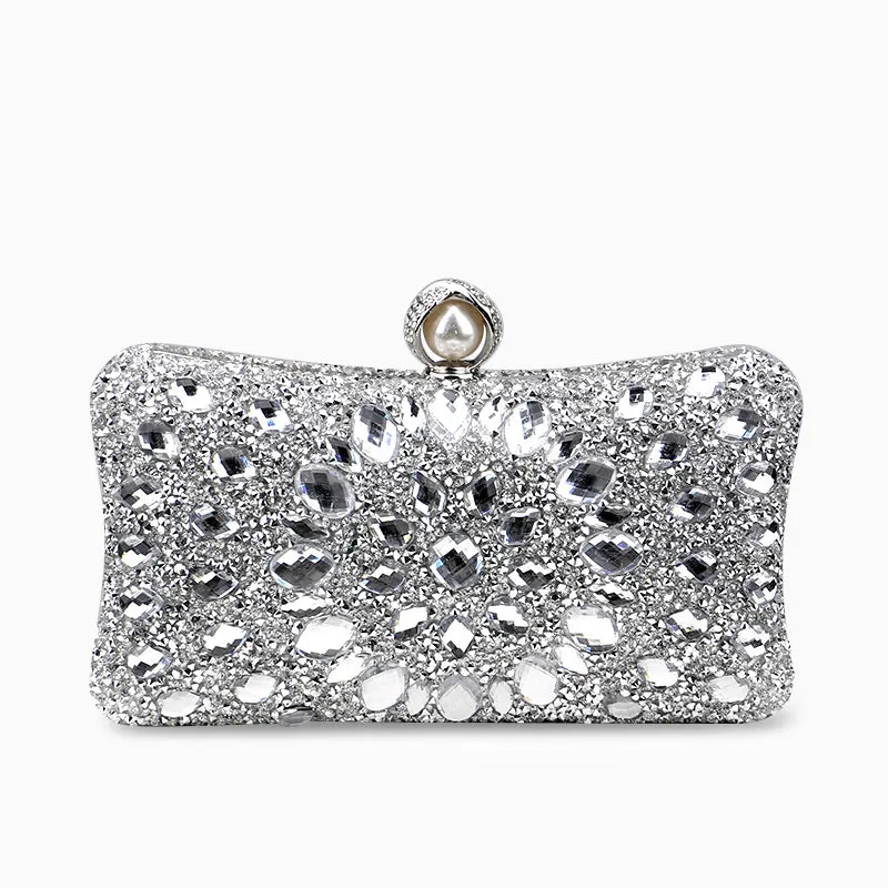 Talia Diamond Encrusted Clutch Bag